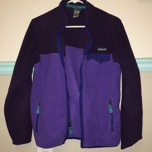 Purple color block Patagonia